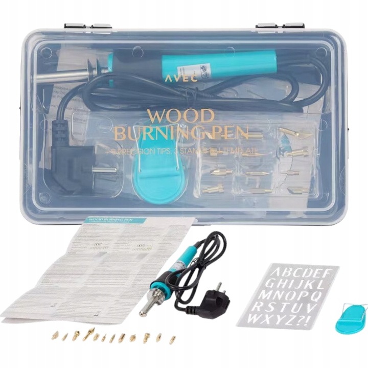 LUTOWNICA WYPALARKA PIROGRAF DO DREWNA + AKCESORIA