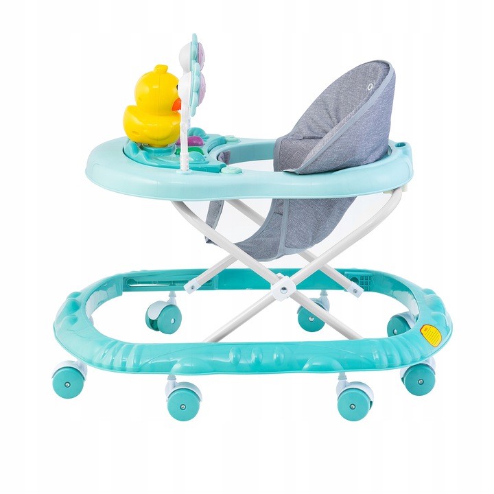 INTERAKTYWNY CHODZIK JEŹDZIK DLA DZIECI SKŁADANY 2 KOLORY KACZKA