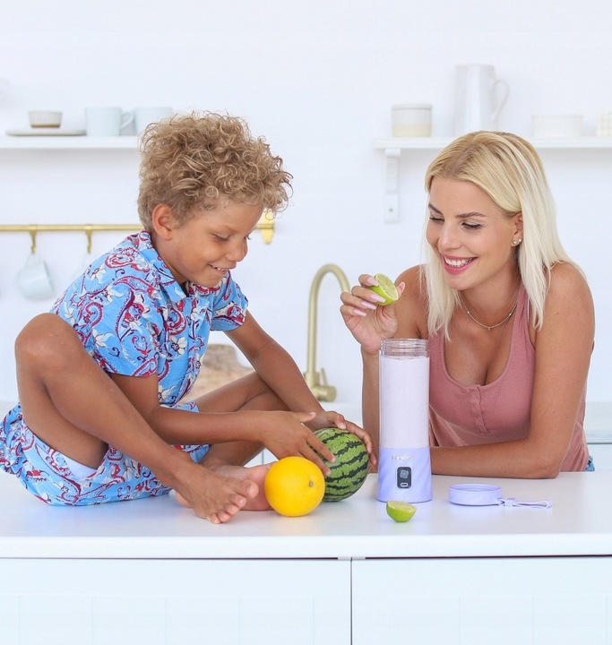 Blender bezprzewodowy BlendyGo 3 550 ml Lawendowy