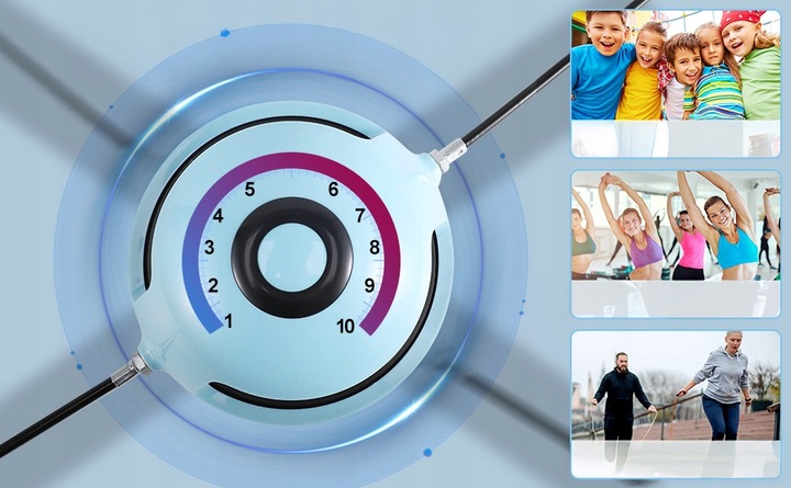 SKAKANKA AUTOMATYCZNA INTELIGENTNA BLUETOOTH REGULOWANA 10 PRĘDKOŚC TRENING