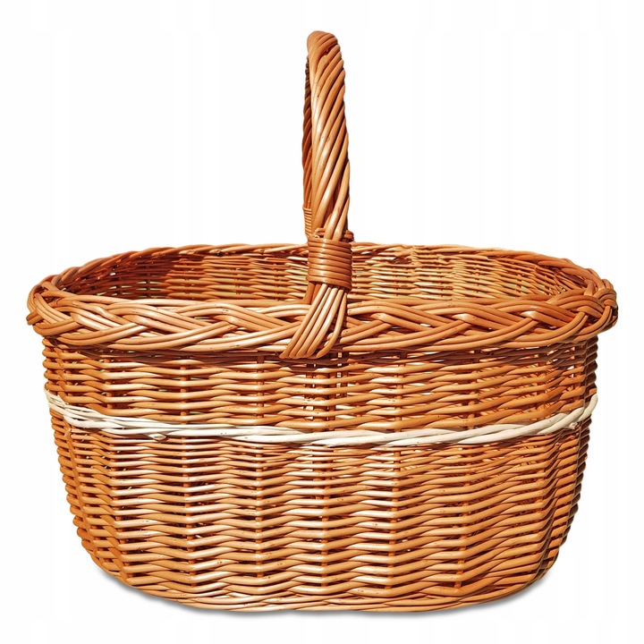 KOSZ WIKLINOWY KOSZYK NA ZAKUPY PIKNIK GRZYBY