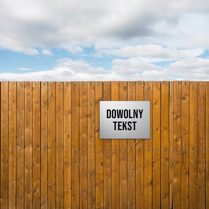 TABLICZKA INFORMACYJNA TWÓJ DOWOLNY NAPIS TEKST NADRUK DIBOND 40x30cm