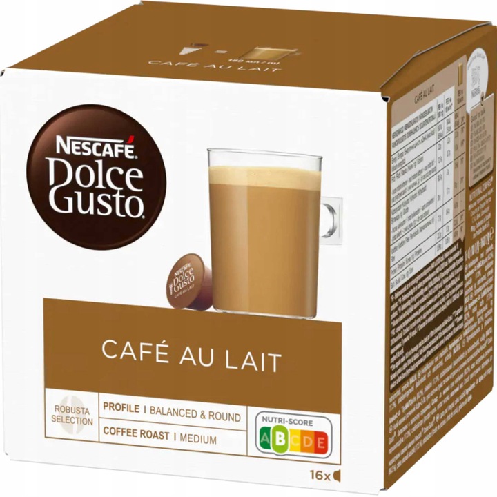 Kapsułki Nescafe Dolce Gusto Cafe Au Lait 16 szt
