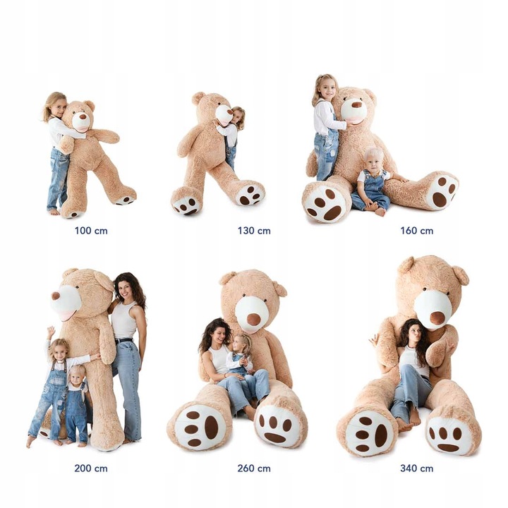 Maskotka Pluszowa Pluszak Miś Pluszowy Zabawka Przytulanka Duży 130 cm