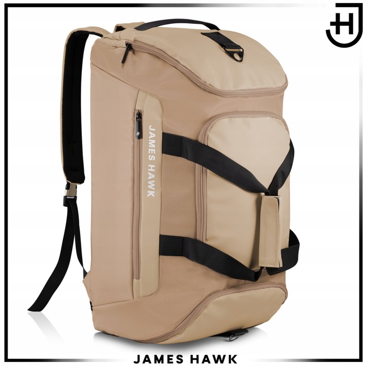Torba sportowa podróżna damska Plecak 2w1 Treningowa wodoodporna James Hawk