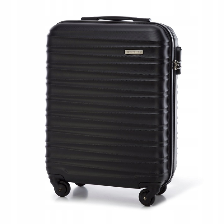 WITTCHEN mała walizka z ABS-u z żebrowaniem czarna