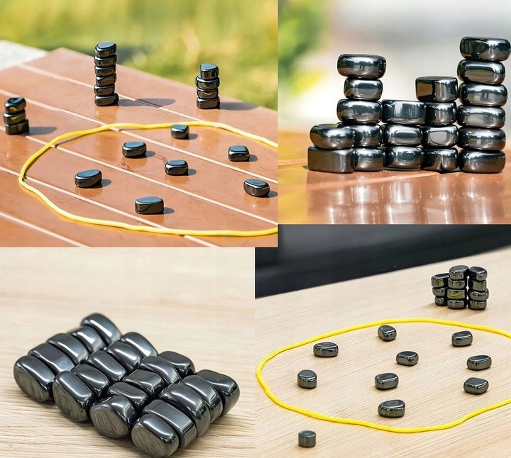 KAMIENIE MAGNETYCZNE GRA magnetyczna w SZACHY Prezent DUŻE logiczna dziecka