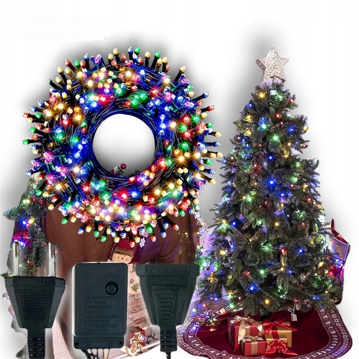 LAMPKI CHOINKOWE 500 LED MULTI KOLOR 35M PROGRAMATOR ŚWIATEŁKA ŁAŃCUCH