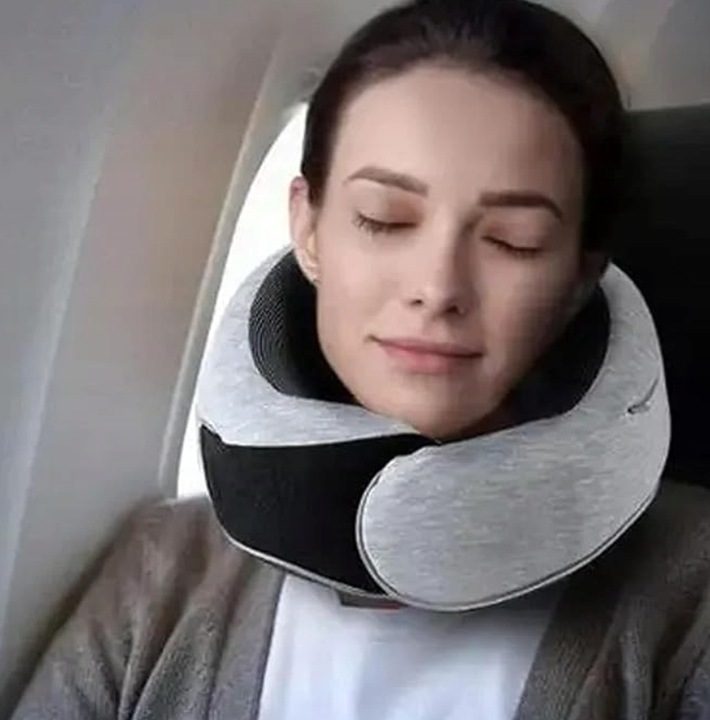 Poduszka Podróżna na na Kark Turystyczna do Samolotu Auta z ochroną 360°