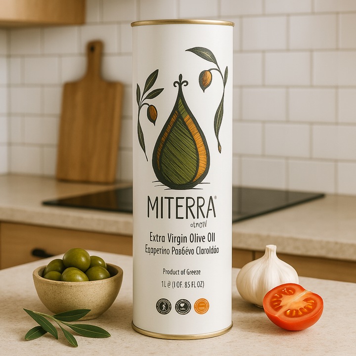 OLIWA Z OLIWEK EXTRA VIRGIN 1L MITERRA, Z GRECJI, TŁOCZONA NA ZIMNO