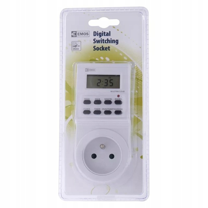 Cyfrowy programator czasowy do gniazdka Emos