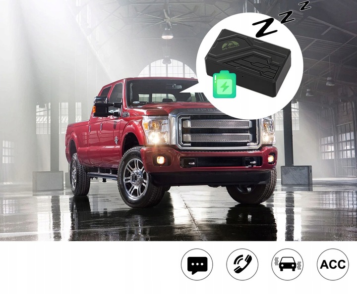 LOKALIZATOR GPS TK108B MAGNES PODSŁUCH ŚLEDZENIE TRACKER APP 10000mAh