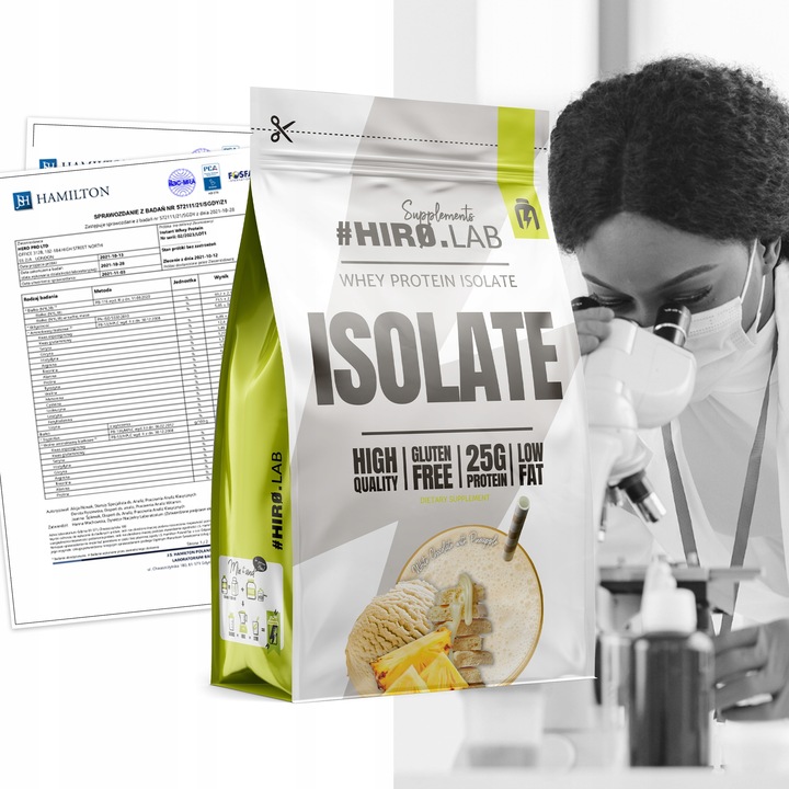 Izolat Białka BIAŁKO 700 g WPI ISO Whey Protein Isolate Ananas Hiro