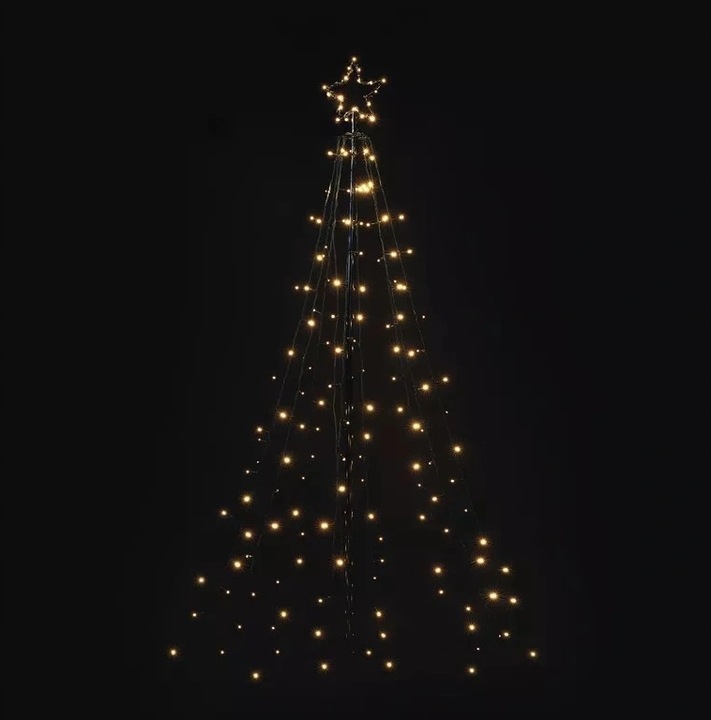 CHOINKA METALOWA XL 250 cm 500 LED TIMER KEMA ZEWNĘTRZNA