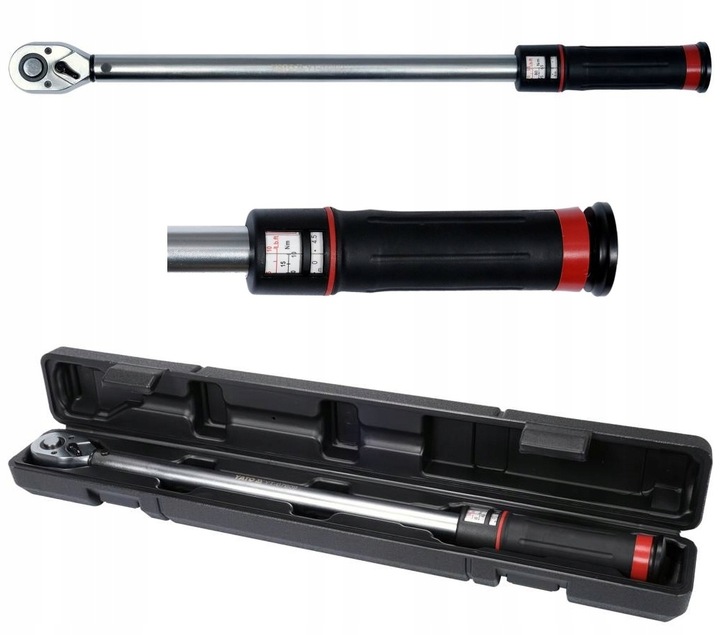 YATO KLUCZ DYNAMOMETRYCZNY 1/2" 65-350Nm CERTYFIKAT WALIZKA YT-07609 DO KÓŁ