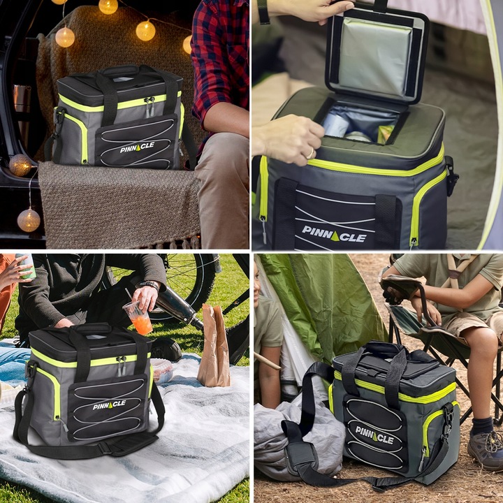 TORBA TERMICZNA PRZENOŚNA lekka PINNACLE Pogba TPX-5506 18,5 L, szara