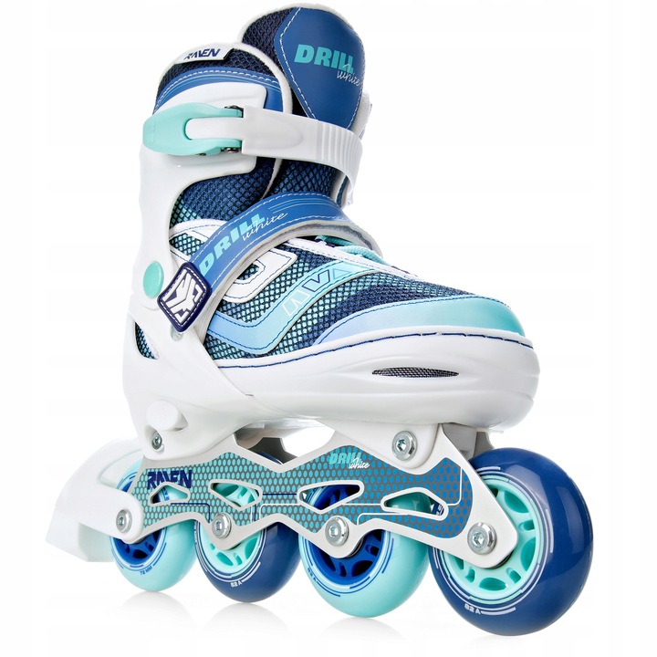 Rolki Regulowane RAVEN Drill White/Mint 38-42