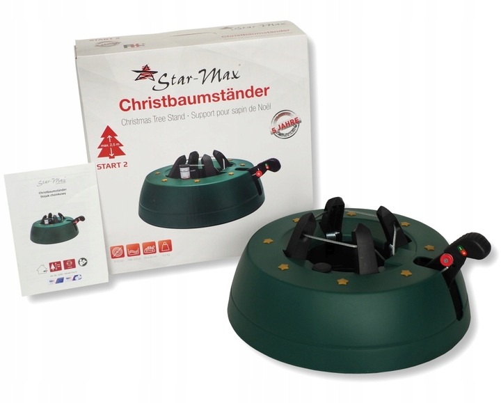 Stojak pod choinkę STABILNY PODSTAWA POD DRZEWKO ZIELONA DO 2,5 METRÓW