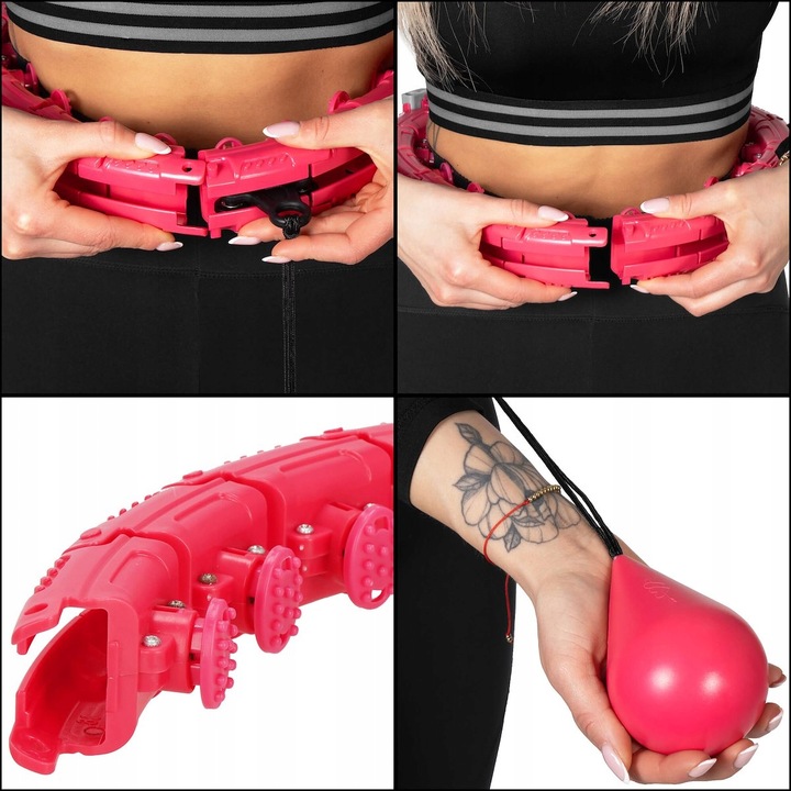 HULA HOP ODCHUDZAJACE OBCIĄŻENIE WYPUSTKI MODUŁOWY MASAŻER + OBCIĄŻNIK