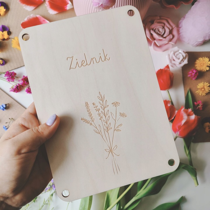 Zielnik Praska botaniczna do suszenia kwiatów ziół liści i roślin 21x15