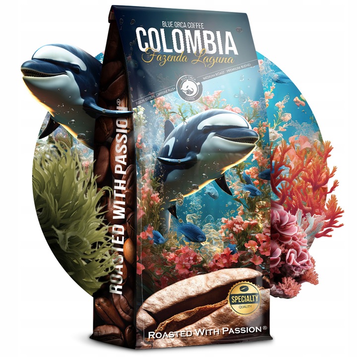 Kawa ziarnista 1kg COLOMBIA FAZENDA LAGUNA Fusion Edition 1kg + GRATIS