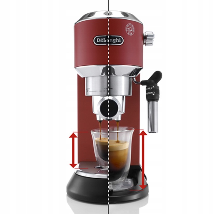 Ekspres ciśnieniowo-przelewowy De'Longhi EC685R 1350 W czerwony