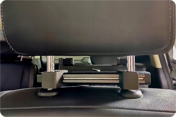 REGULOWANY UCHWYT SAMOCHODOWY HOLDER TRZYMAK NA TABLET TELEFON NA ZAGŁÓWEK