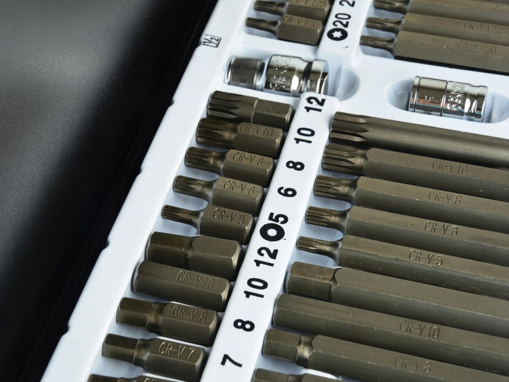 ZESTAW KLUCZE TORX SPLINE IMBUS HEX BITY 40szt CrV