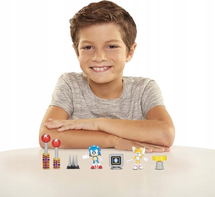 SONIC the Hedgehog Figurki Sonic i Tails diorama