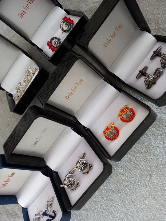 Srebrne spinki do mankietów EXC Ford Mustang GT Bullitt