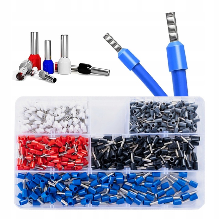 ZACISKARKA PRASKA do tulejek kablowych kabli konektorów +500 SZT AKCESORIÓW