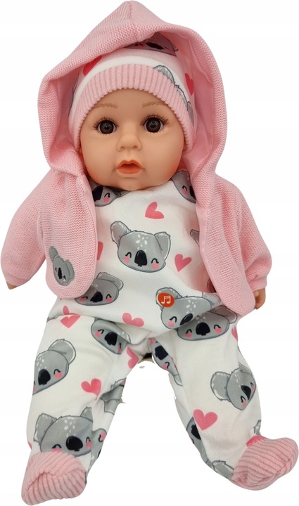 LALKA BOBAS MÓWI I ŚPIEWA POLSKI 45CM+SMOCZEK_67