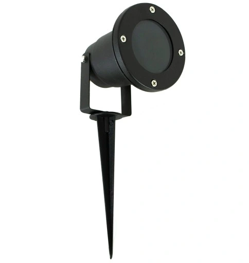 Reflektor ogrodowy wbijany szpikulec z przewodem 1m + żarówka LED GU10 5W