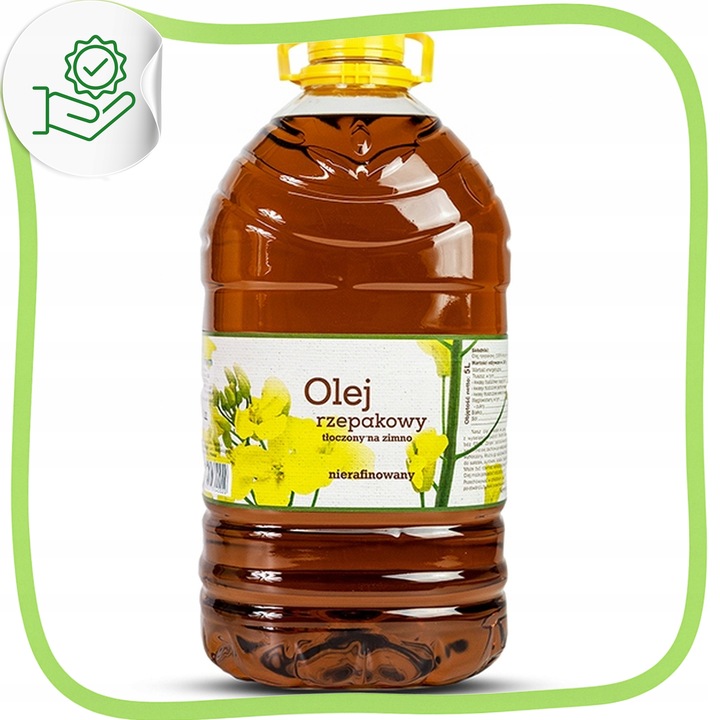 Olej rzepakowy tłoczony na zimno naturalny zdrowy VitaFarm smaczny 5L