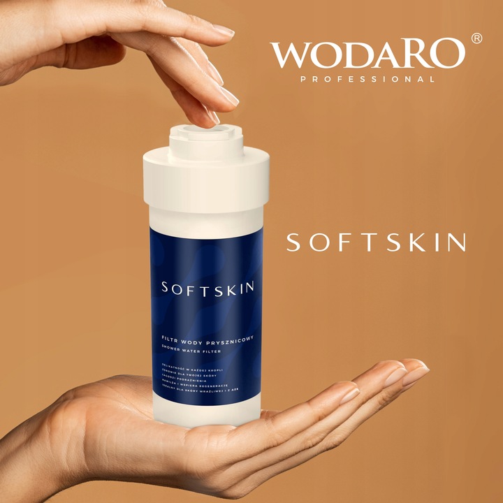 SOFTSKIN Filtr Wody Prysznicowy pod Prysznic WodaRO KDF BPA FREE 2 SZTUKI