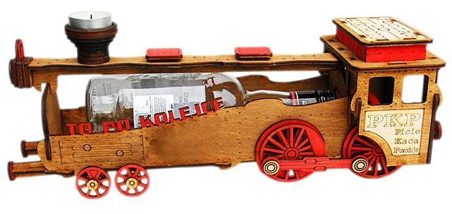 POCIĄG NA FLASZKĘ +WAGON PREZENT URODZINY 18 30 40