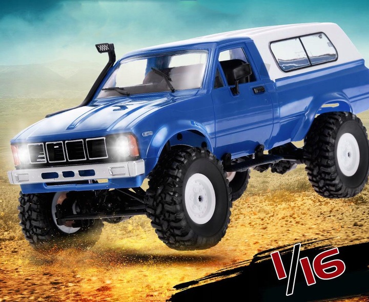 SAMOCHÓD ZDALNIE STEROWANY Auto RC TERENOWY WPL OFF ROAD 4x4 DUŻY PICKUP