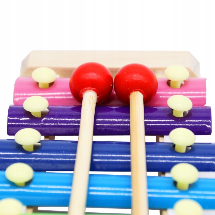 DREWNIANE INSTRUMENTY MUZYCZNE DLA DZIECI W PLECAKU ZESTAW CYMBAŁKI PLECAK