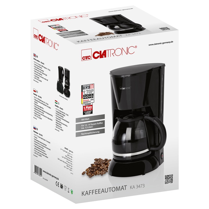 KAWIARKA EKSPRES PRZELEWOWY CLATRONIC KA 3473