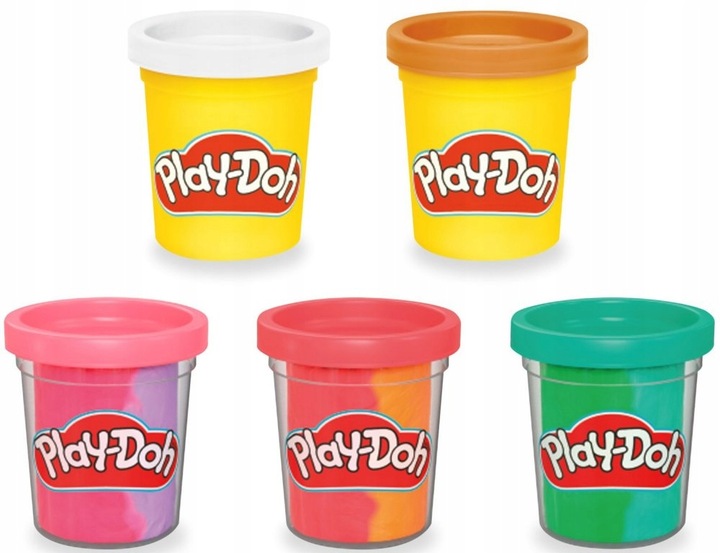 CIASTOLINA Play-Doh Lodziarnia Tęczowe ZAKRĘCONE LODY Zestaw Hasbro G0028