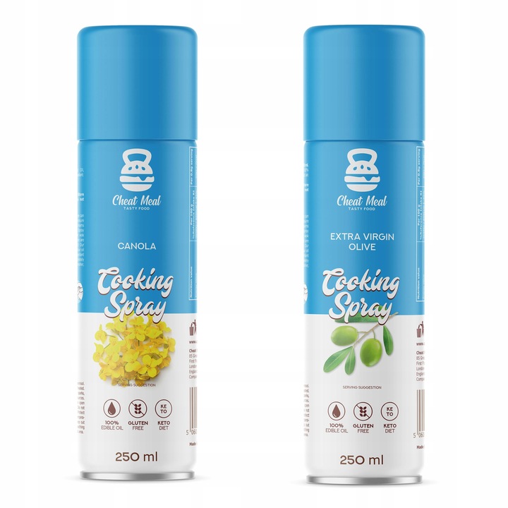 OLEJ RZEPAKOWY + OLIWA Z OLIWEK 250ml W sprayu 250 ML do smażenia ZESTAW