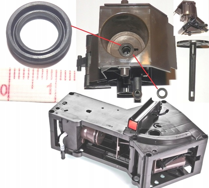 Zestaw uszczelki + smar tabletka ekspres Siemens Bosch Nivona Melitta Miele