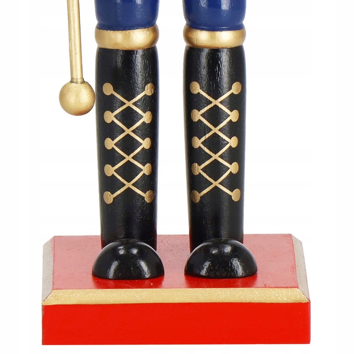 DZIADEK DO ORZECHÓW DREWNIANY ozdoba świąteczna XXL figurka PREMIUM 38 cm