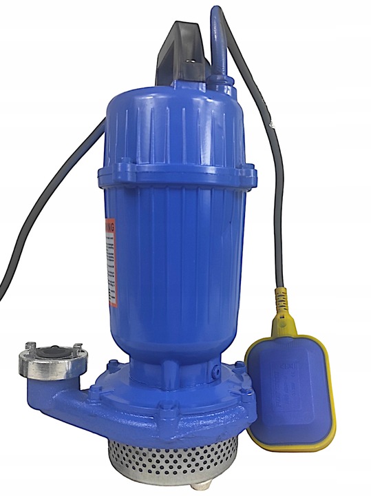 POMPA DO WODY BRUDNEJ CZYSTEJ ŚCIEKÓW Z PŁYWAKIEM SITO SITKO 2650W WĄŻ 20M