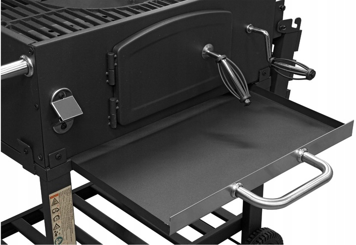 GRILL WĘGLOWY ŻELIWNY ACTIVA ANGULAR 4w1 GRATISY RUSZT ŻELIWNY DUŻY