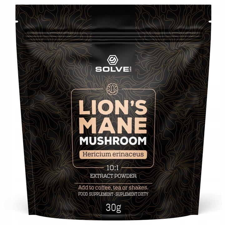LION'S MANE 10:1 SOPLÓWKA JEŻOWATA 30G SOLVE LABS