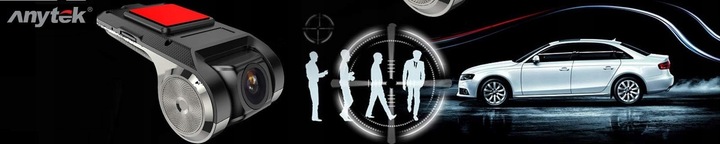 WIDEO REJESTRATOR JAZDY KAMERA SAMOCHODOWA ANDROID ANYTEK DVR HD 1080P ADAS