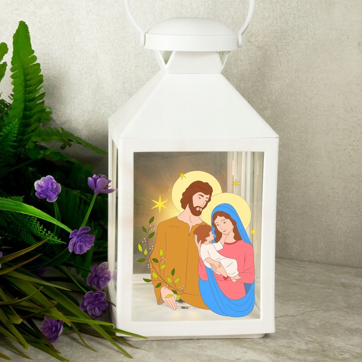 LAMPION ADWENTOWY LATARENKA ŚWIĄTECZNA NA RORATY DEKORACJA LED