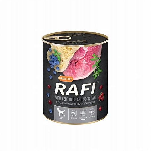 Karma mokra dla psa Dolina Noteci RAFI PREMIUM mix wszystkie smaki 24x800g