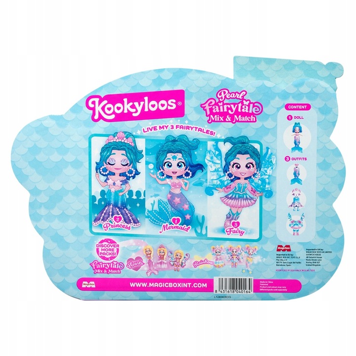 KookyLoos lalka laleczka Pearl Fairytale Mix & Match syrenka wróżka nowość